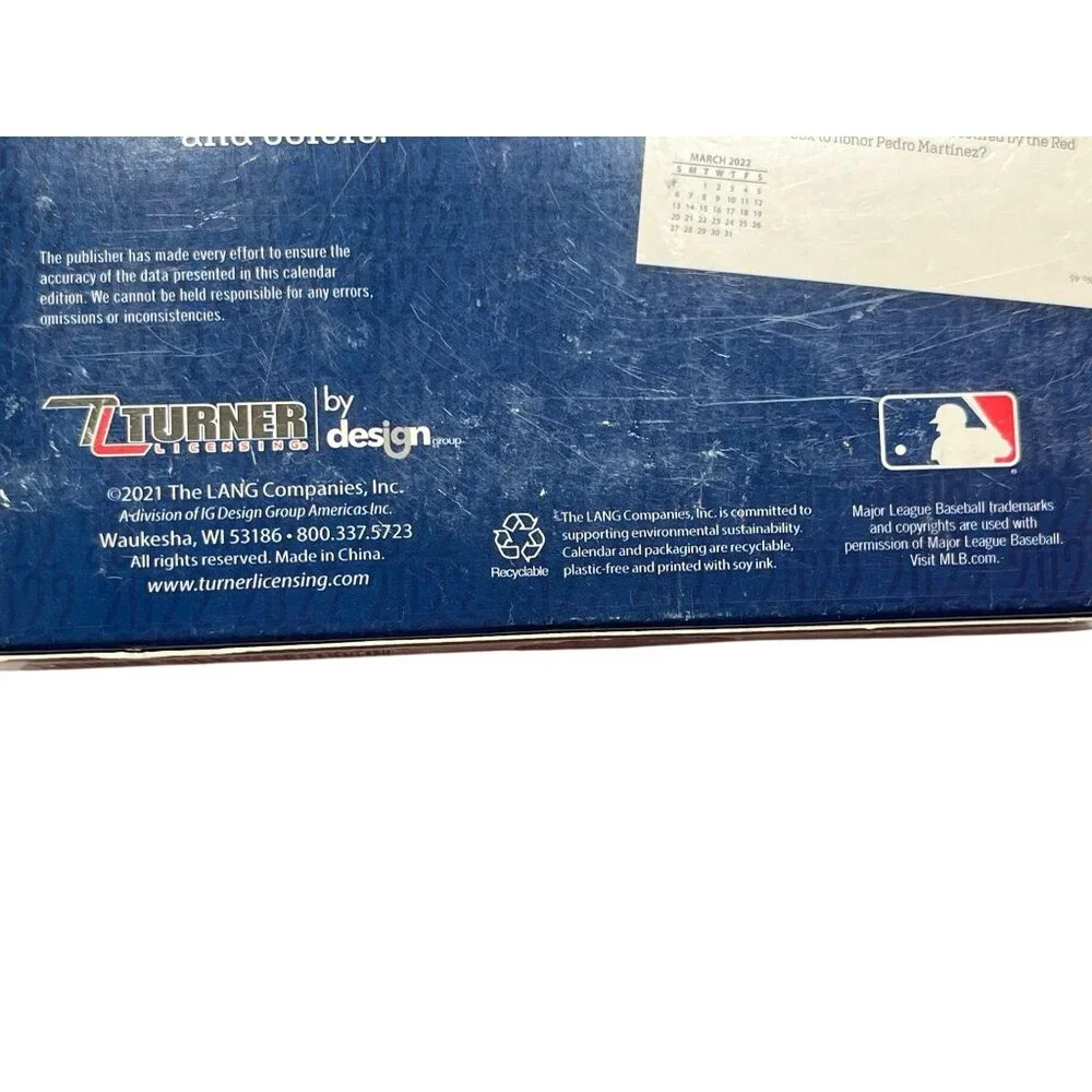 Boston Red Sox 2022 Daily Sports Calendar With Facts & Trivia 11t